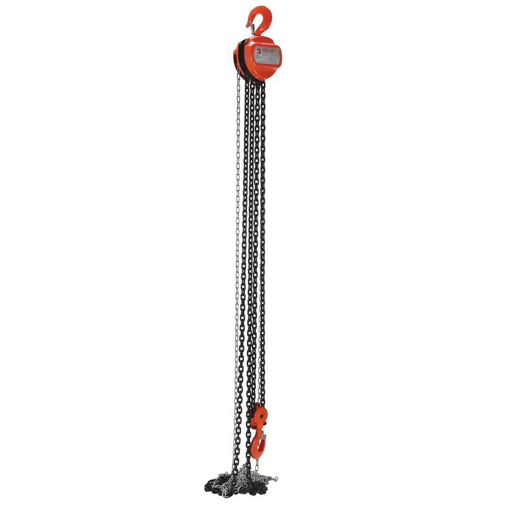 Vestil HCH-6-15 Manual Hand Chain Hoist: 6,000 lb Working Load Limit, 15' Max Lift