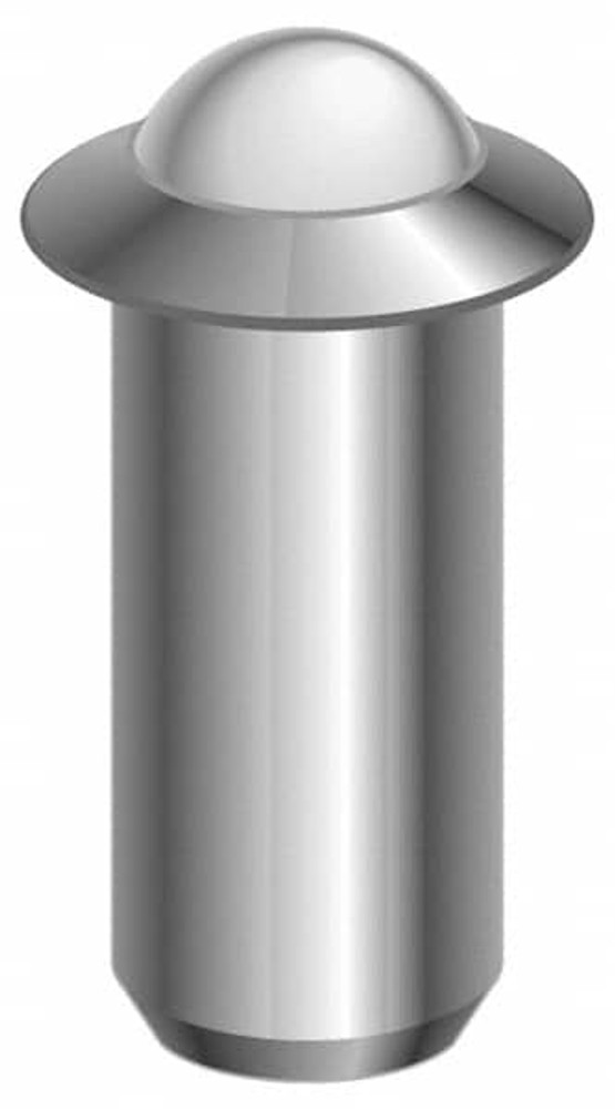 Vlier PFB57 Steel Press Fit Ball Plunger: 0.375" Dia, 0.0786" Long