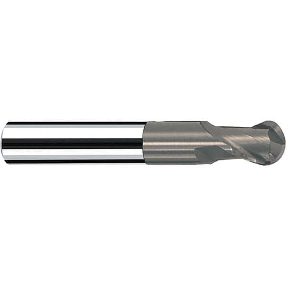 Fraisa P5886246 Ball End Mill: 3/16" Dia, 3/16" LOC, 2 Flute, Solid Carbide