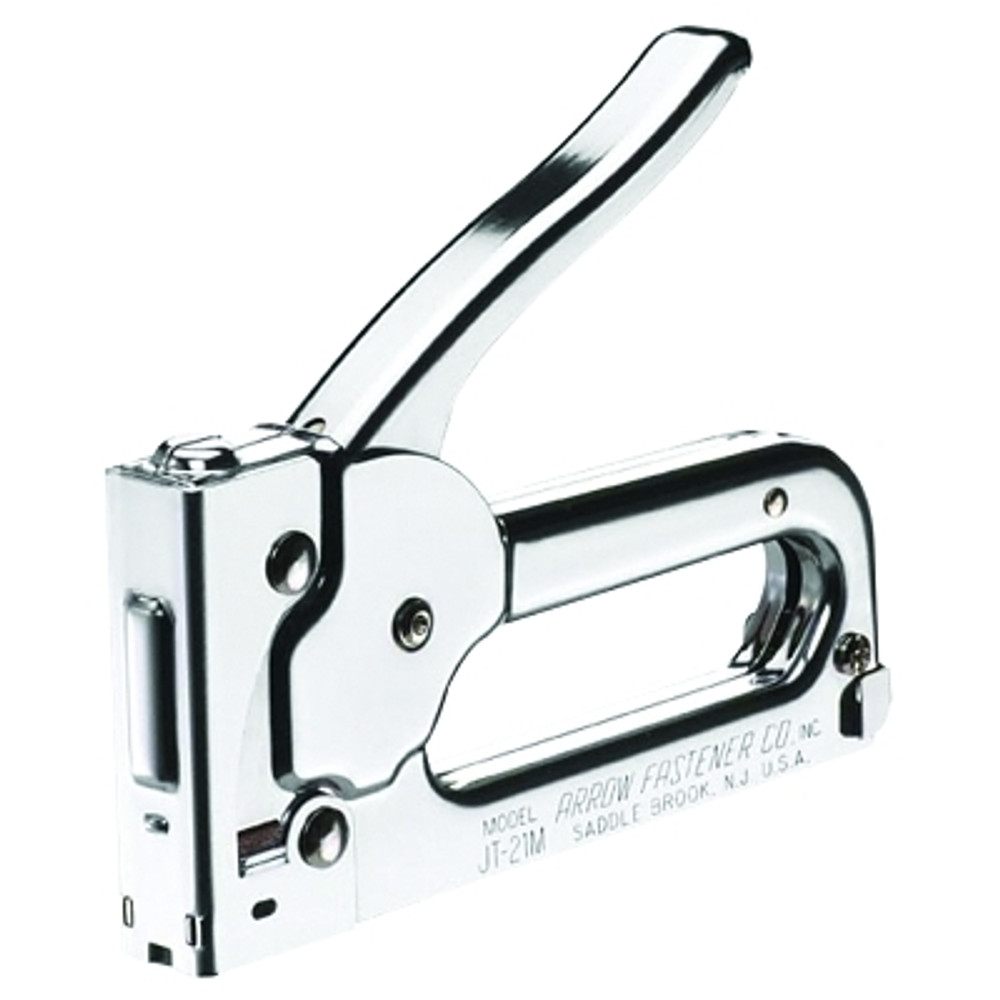 Arrow Fastener Professional Light Duty Staple Gun, Chrome, 100 Cartride Capacity