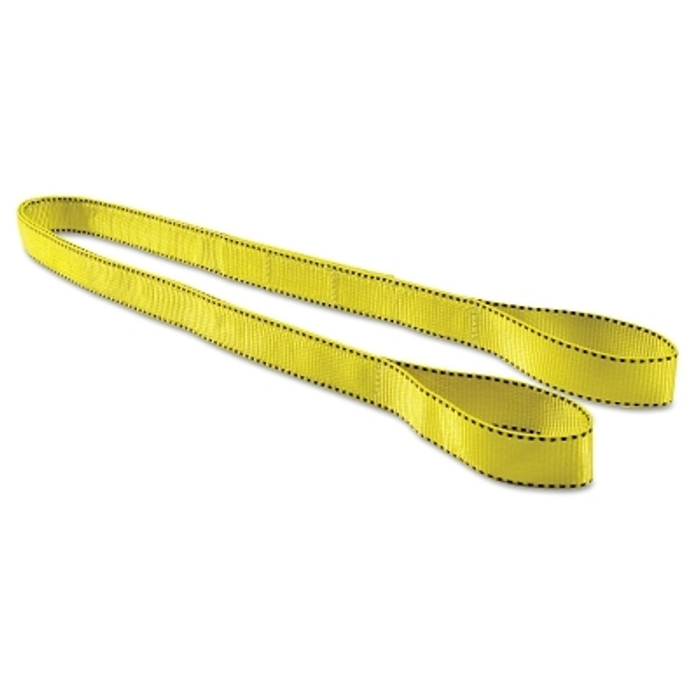 Liftex Pro-Edge Web Slings, 2" x 8', Eye To Eye, Polyester Domestic, Yellow