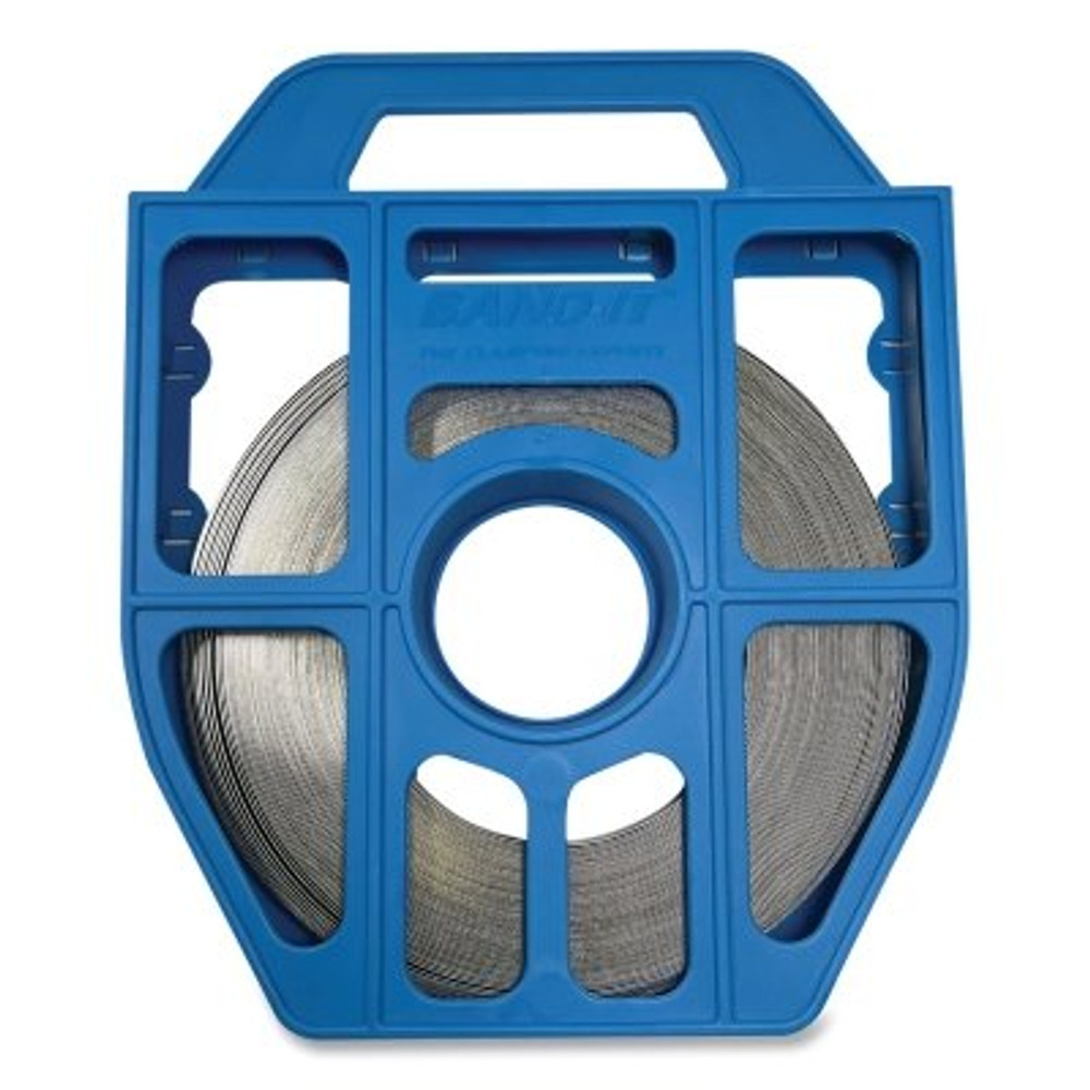Band-It® Tote, Plastic, Includes 1/2 in W x 0.030 in Thick x 100 ft, Stainless Steel 201 Band Roll