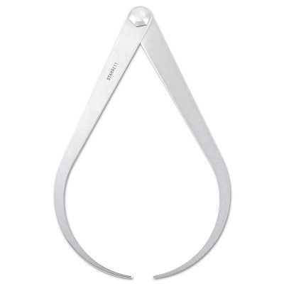 L.S. Starrett 26 Series Improved Firm-Joint Outside Caliper, 12 in, Flat Leg