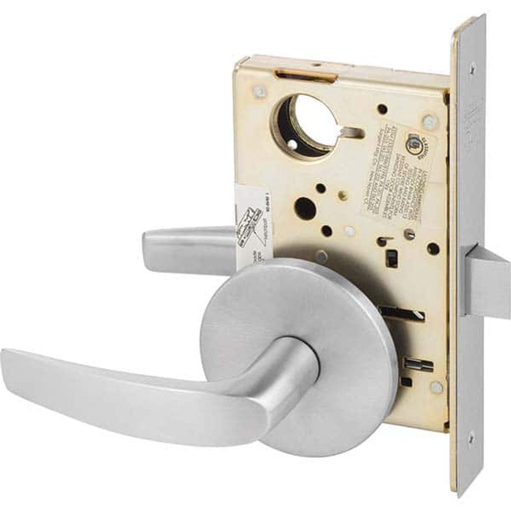 Sargent 8215 LB 26D Lever Locksets; Type: Passage; Door Thickness: 1-3/4; Key Type: Conventional; Back Set: 2-3/4; For Use With: Commercial Doors; Finish/Coating: Satin Chrome; Material: Steel; Material: Steel; Door Thickness: 1-3/4; Lockset Grade: G