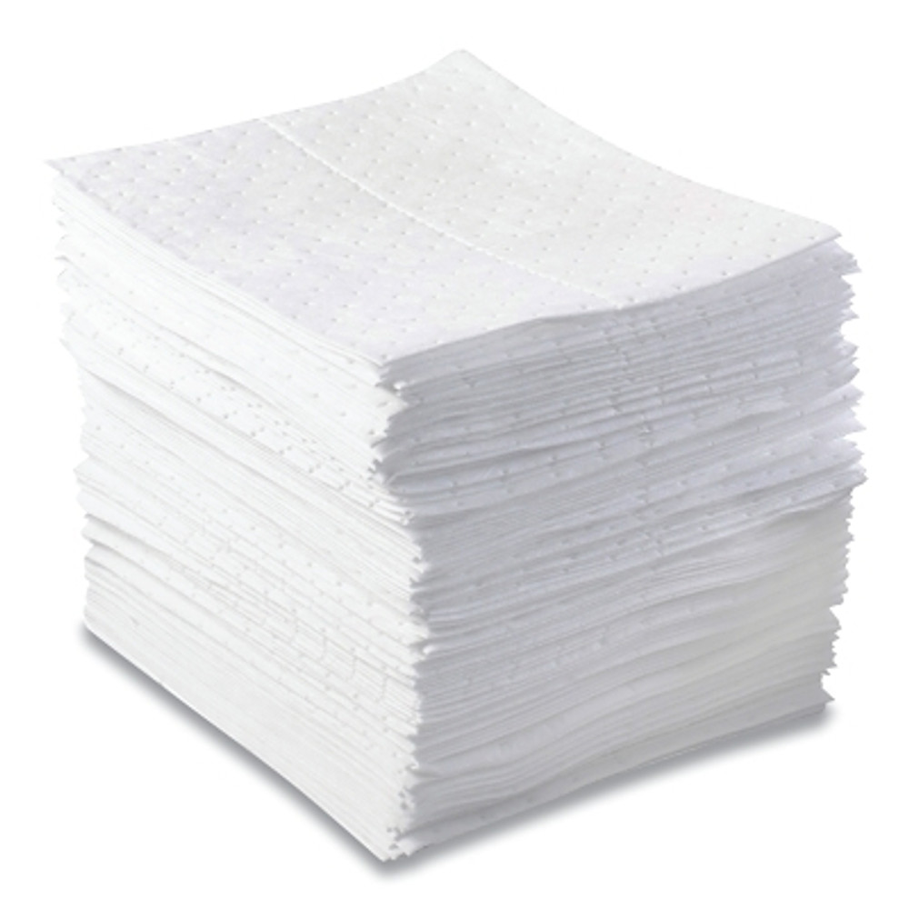 ORS Nasco Anchor Brand Oil-Only Sorbent Pad, Heavyweight, Absorbs 20.5 gal, 15 in x 17 in, 100 Sheets