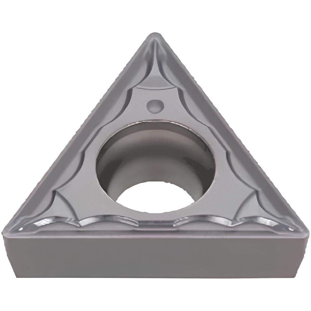 Tungaloy 6890187 Turning Inserts; Insert Style: TCMT ; Insert Size Code: 21.51 ; Insert Shape: Triangle ; Included Angle: 60degree ; Inscribed Circle (Decimal Inch): 0.2500 ; Corner Radius (Decimal Inch): 0.0157