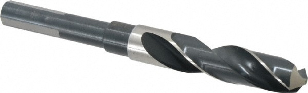 Precision Twist Drill 5999624 Reduced Shank Drill Bit: 11/16'' Dia, 1/2'' Shank Dia, 118 0, High Speed Steel