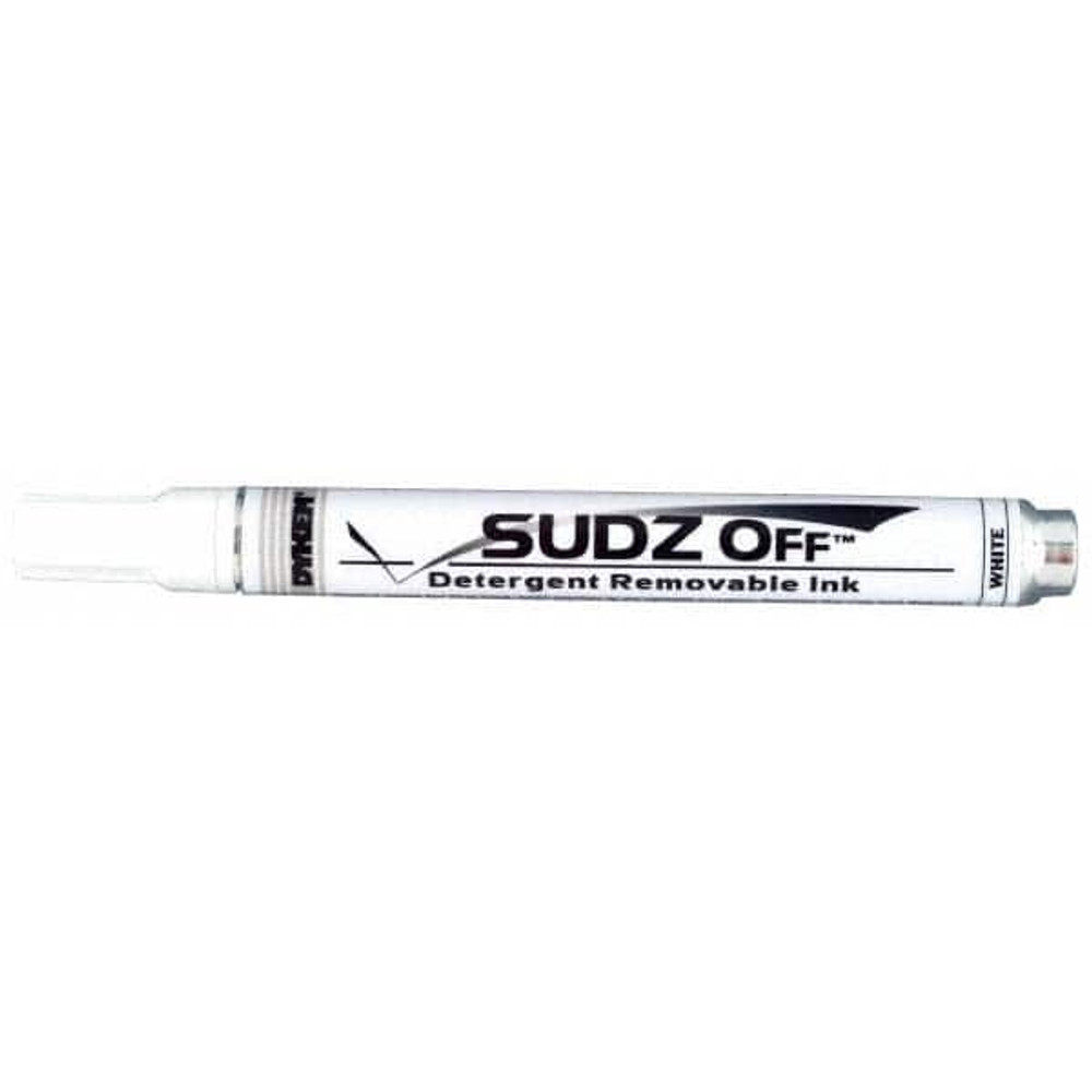 Dykem 91146 Marker: White, Water-Resistant, Medium Point