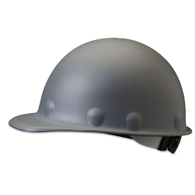 PIP Global Safety Fibre-Metal® by PIP P2 Series Roughneck Hard Cap, SuperEight® Ratchet, Gray