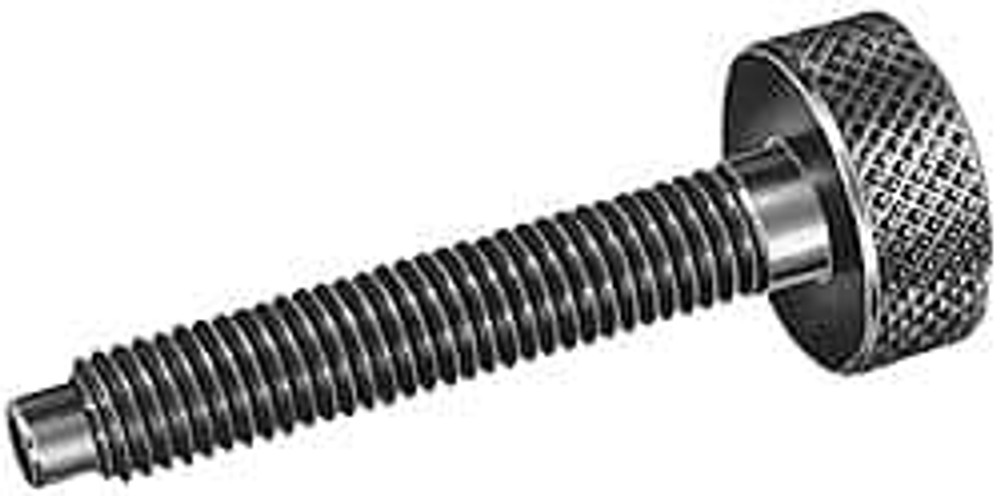 Gibraltar 43809G 12L14 Steel Thumb Screw: 5/16-18, Knurled Head