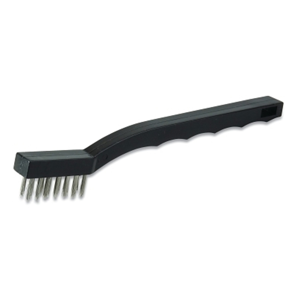 ORS Nasco Anchor Brand Utility Brush, 3x7 Rows, Stainless Steel Bristles, Plastic Handle, Hand Tied
