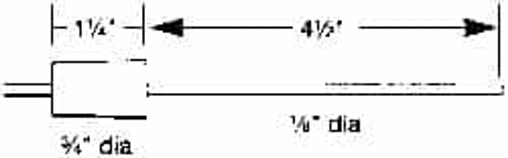 Made in USA 8439-66 Thermocouple Probe: Type E