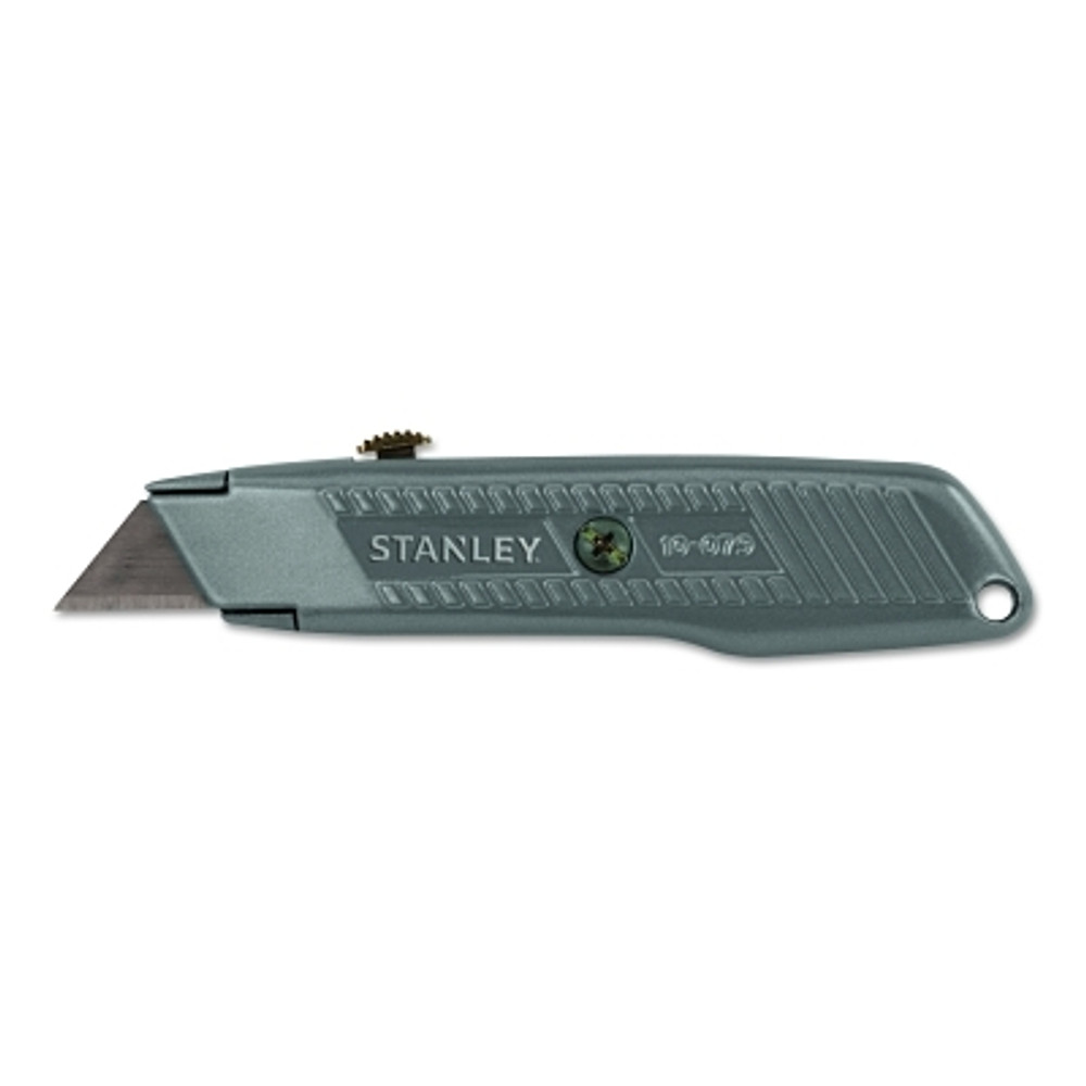 Stanley® Products Stanley® Interlock® Retractable Utility Knife, 5-7/8 in L, Carbon Steel, Gray