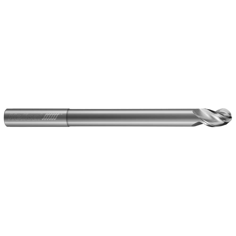 Helical Solutions 47390 Ball End Mill:  0.7500" Dia,  1.0000" LOC,  3 Flute,  Solid Carbide