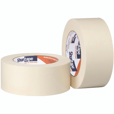 Shurtape® CP 083 Utility Grade Masking Tape, 24 mm x 55 m, 4.8 mil Thickness, Natural