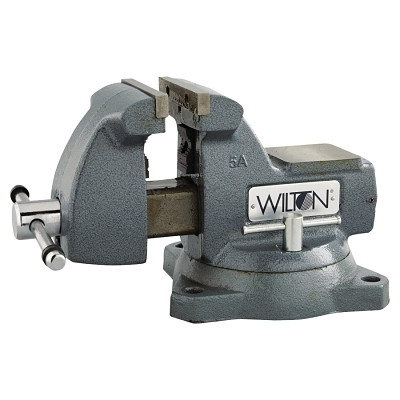 WMH Tool Group Wilton® Mechanics Vise, 5 in Jaw Width, 3-3/4 in Throat Depth, Swivel Base