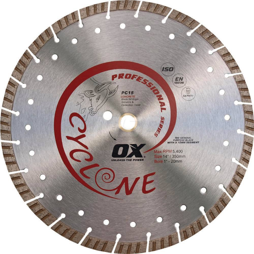 Ox Tools OX-PC15-7 Wet & Dry Cut Saw Blade: 7" Dia, 5/8 & 7/8" Arbor Hole