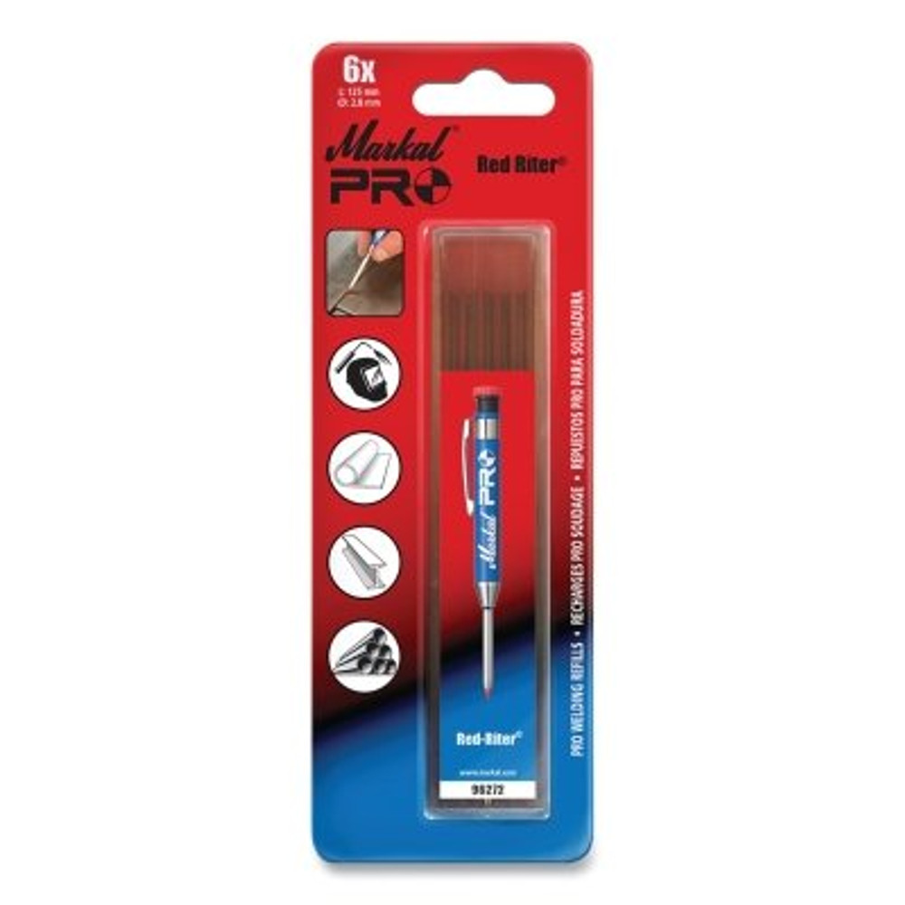 LA-CO Industries Inc Markal® PRO Refill, Red-Riter® Welding/Fabricating Marker, Red