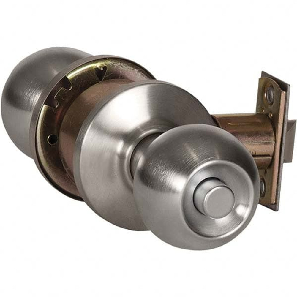 Best 6K30L4CSTK626 Knob Locksets; Cylinder Type: Keyless ; Type: Privacy ; Door Thickness: 1 3/8 - 1 7/8 ; Material: Zinc ; Finish/Coating: Satin Chrome; Satin Chrome ; Compatible Door Thickness: 1 3/8 - 1 7/8