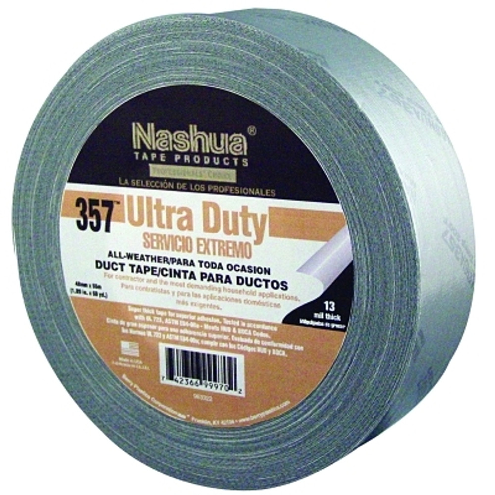 Berry Global Nashua® Premium Duct Tapes, 48 mm x 55 m x 13 mm, Silver
