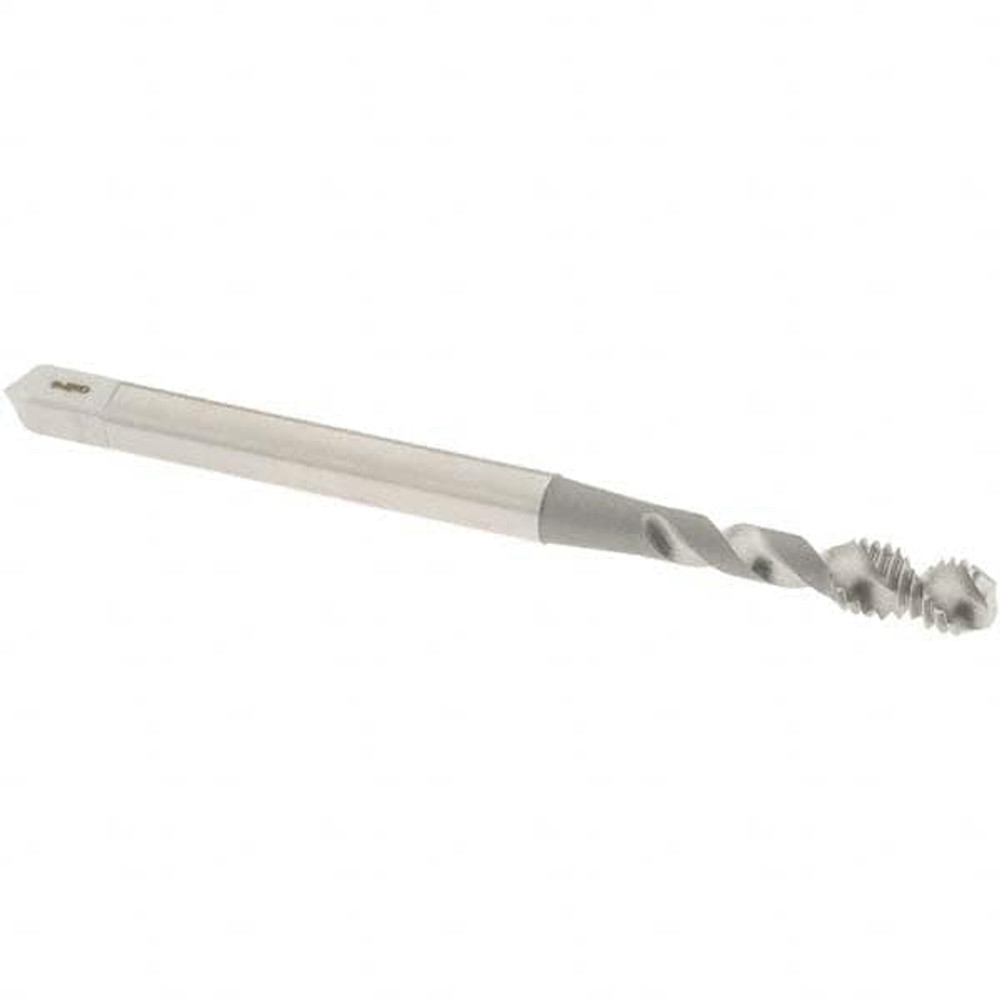 OSG 8003600 #4-40 UNC, 2 Flute, 50° Helix, Bottoming Chamfer, Bright Finish, High Speed Steel Spiral Flute STI Tap