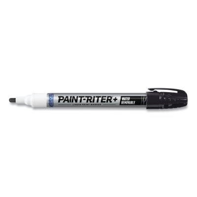 LA-CO Industries Inc Markal® Paint-Riter®+ Water Removable Marker, Black, 1/8 in, Medium Tip