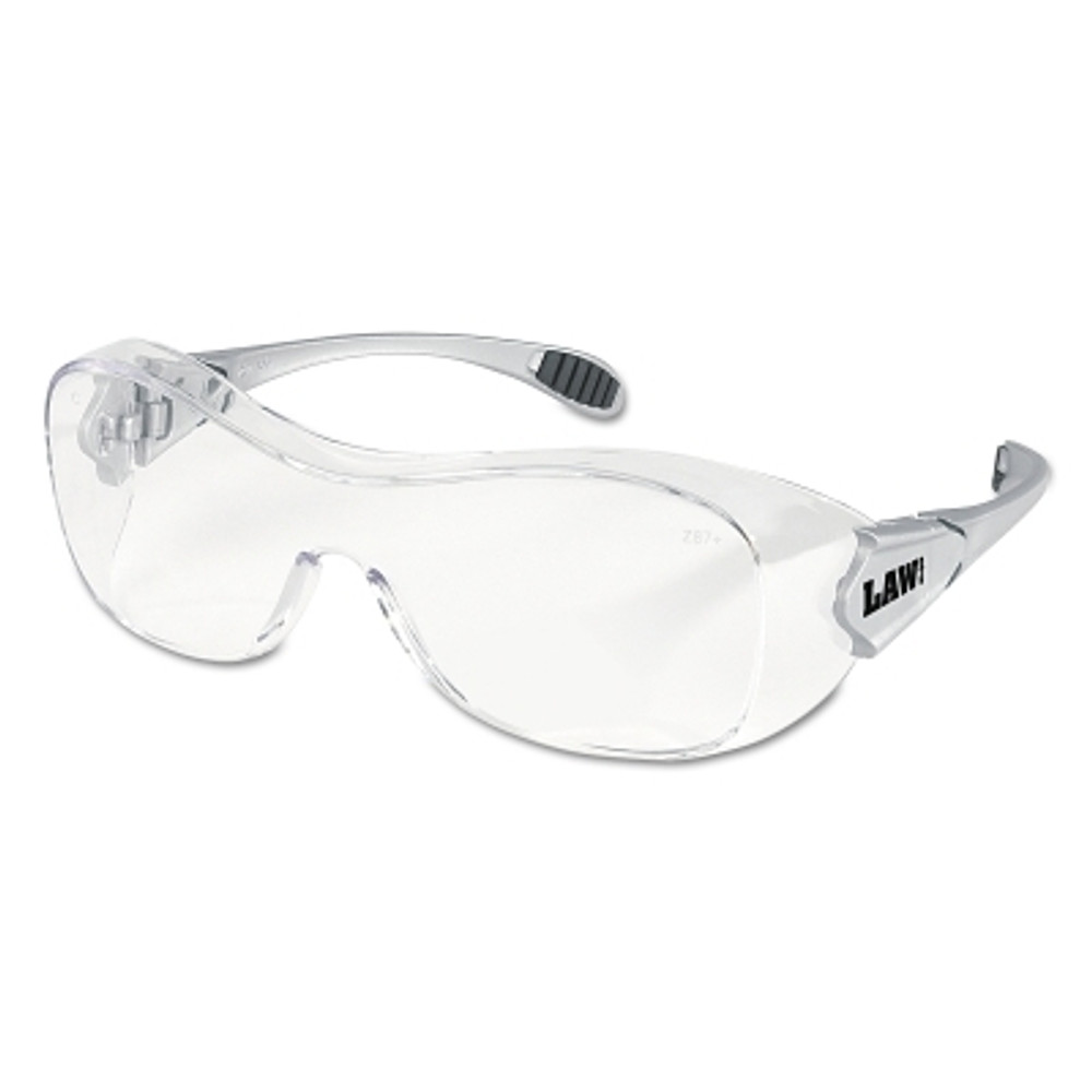 MCR Safety Law® OTG Protective Eyewear, Clear Polycarbonate Lens, UV-AF® Anti-Fog, Clear Polycarbonate Frame