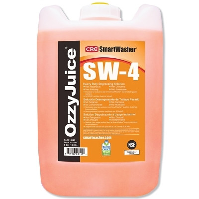 CRC® SmartWasher® OzzyJuice® SW-4 Heavy-Duty Degreasing Solution, 5-gal, Jug, Mild Scent