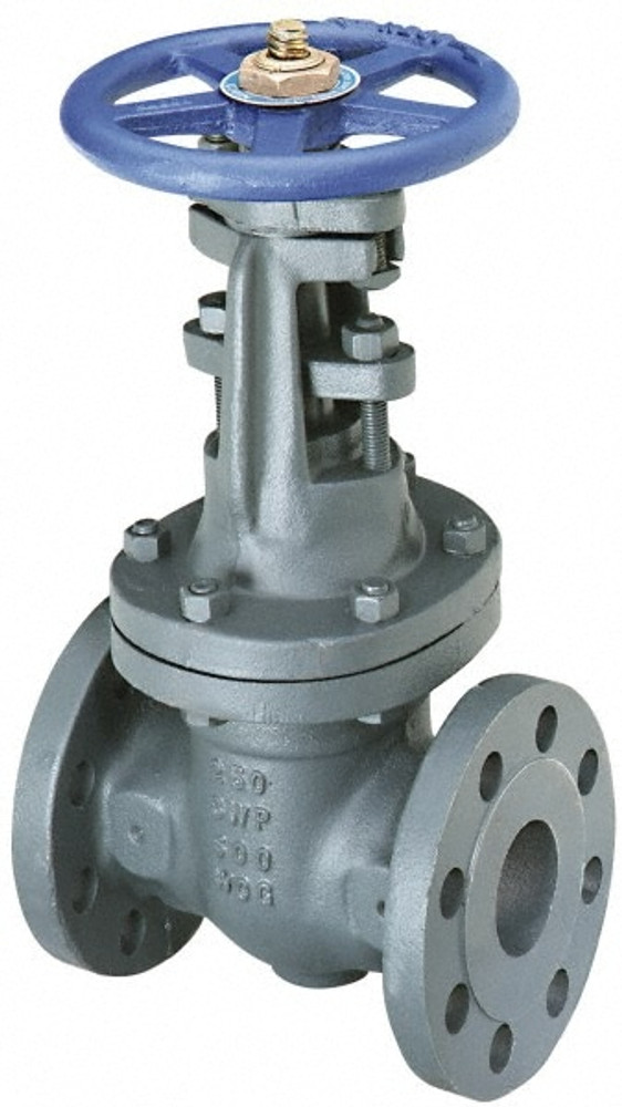 NIBCO NHAW08F Gate Valve: OS & Y with By-Pass, 3" Pipe, Flanged, Iron