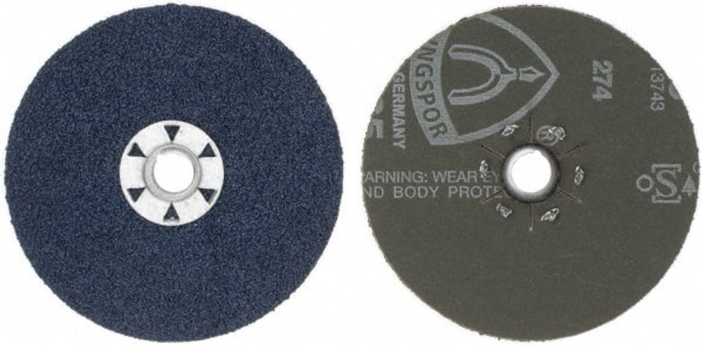 DeWALT DARC4H0315 Fiber Disc: 5" Disc Dia, 36 Grit, Zirconia Alumina