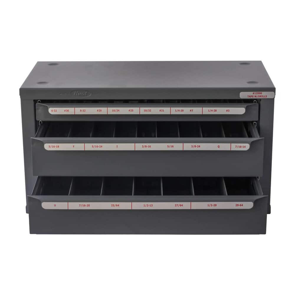 Huot BD80394 Drill Bit Storage; Material: Steel ; Number Of Drawers: 3