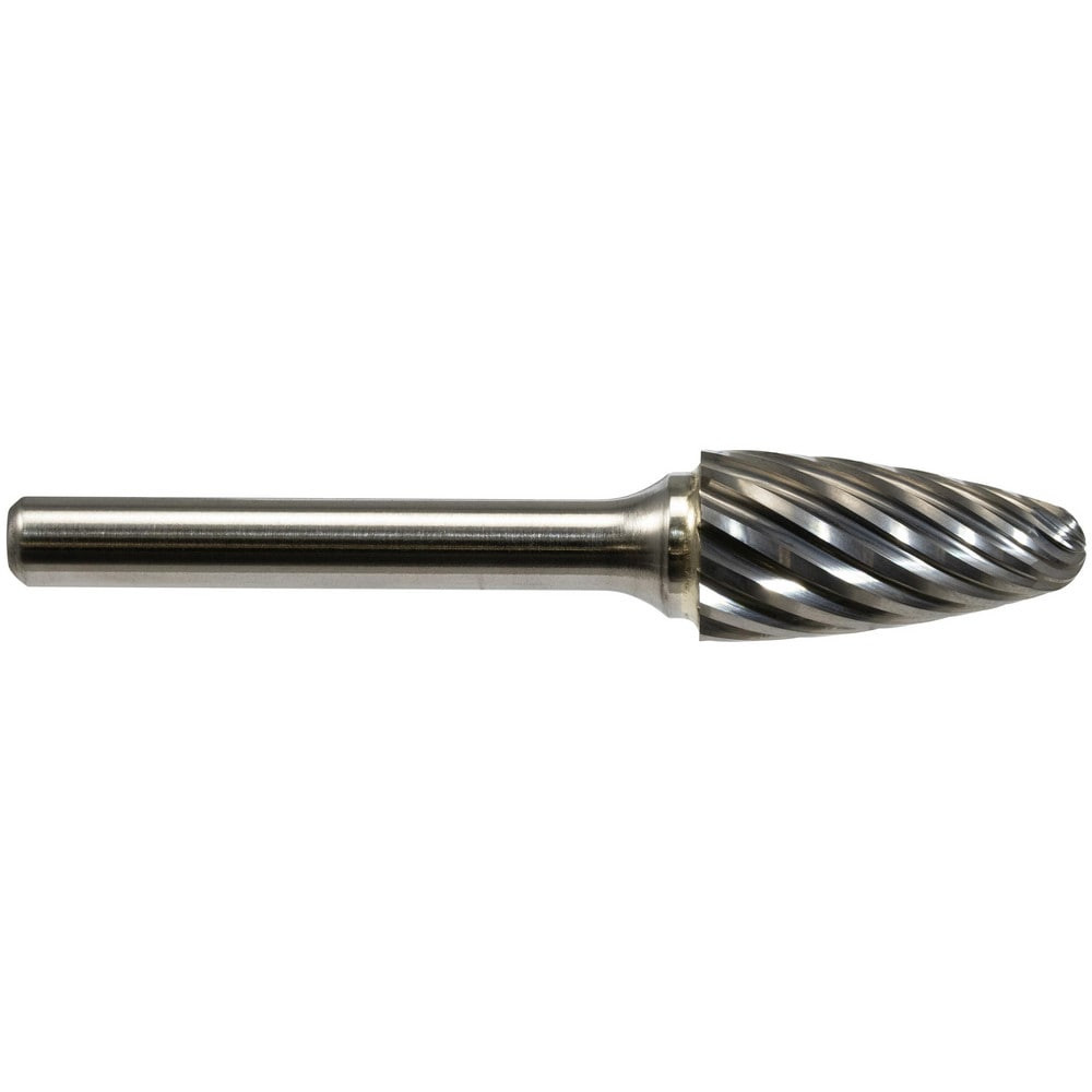 Mastercut Tool SF-3NX Burrs; Industry Specification: SF-3NX ; Head Shape: Tree with Radius End ; Cutting Diameter (Inch): 3/8in ; Cutting Diameter: 0.3750in ; Tooth Style: Stainless Steel Cut ; Overall Length (Decimal Inch): 2.5000in