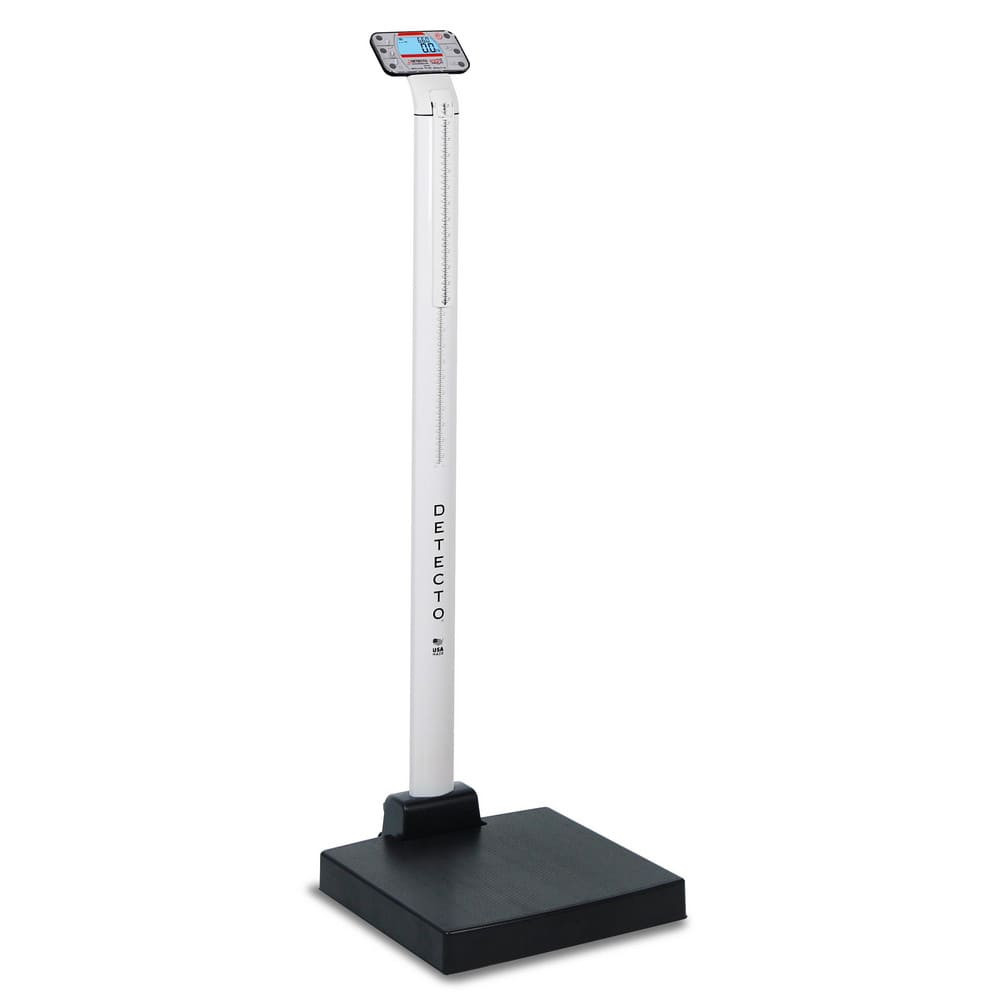 Detecto APEX Personal & Medical Digital & Beam Scales; Scale Type: Physician Scale ; Display Type: Digital; LCD ; Capacity (Lb.): 600 ; Capacity (Kg): 300 ; Graduation: .01 ; Overall Height (Inch): 53