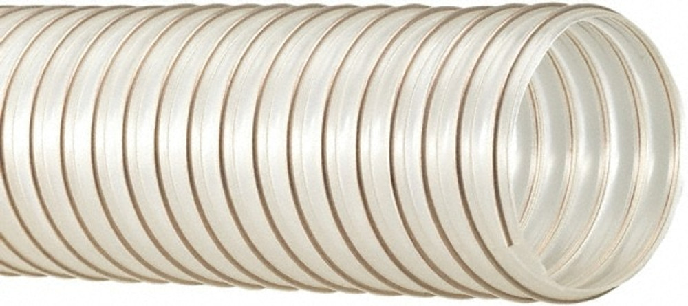 Flexaust 8371063025 Vacuum Duct Hose: Polyurethane, 12 Hg Vac Rating, 16 psi