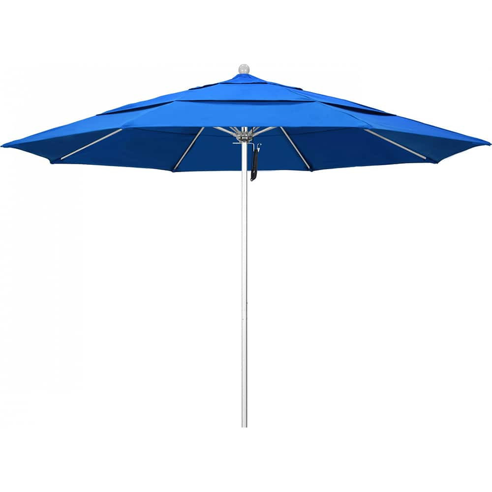 California Umbrella 194061357217 Patio Umbrellas; Fabric Color: Royal Blue ; Base Included: No ; Fade Resistant: Yes ; Diameter (Feet): 11 ; Canopy Fabric: Solution Dyed Polyester ; Umbrella Diameter (Inch): 132