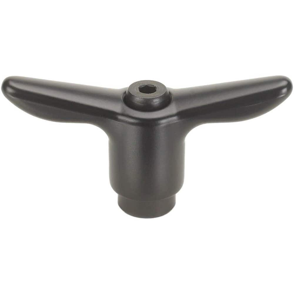 Morton Machine Works TH-208 Adjustable Clamping Handles; Connection Type: Threaded Hole ; Handle Type: T-Handle ; Mount Type: Threaded Hole ; Handle Length: 92.00 ; Overall Length (mm): 92.00mm ; Handle Material: Die Cast Zinc