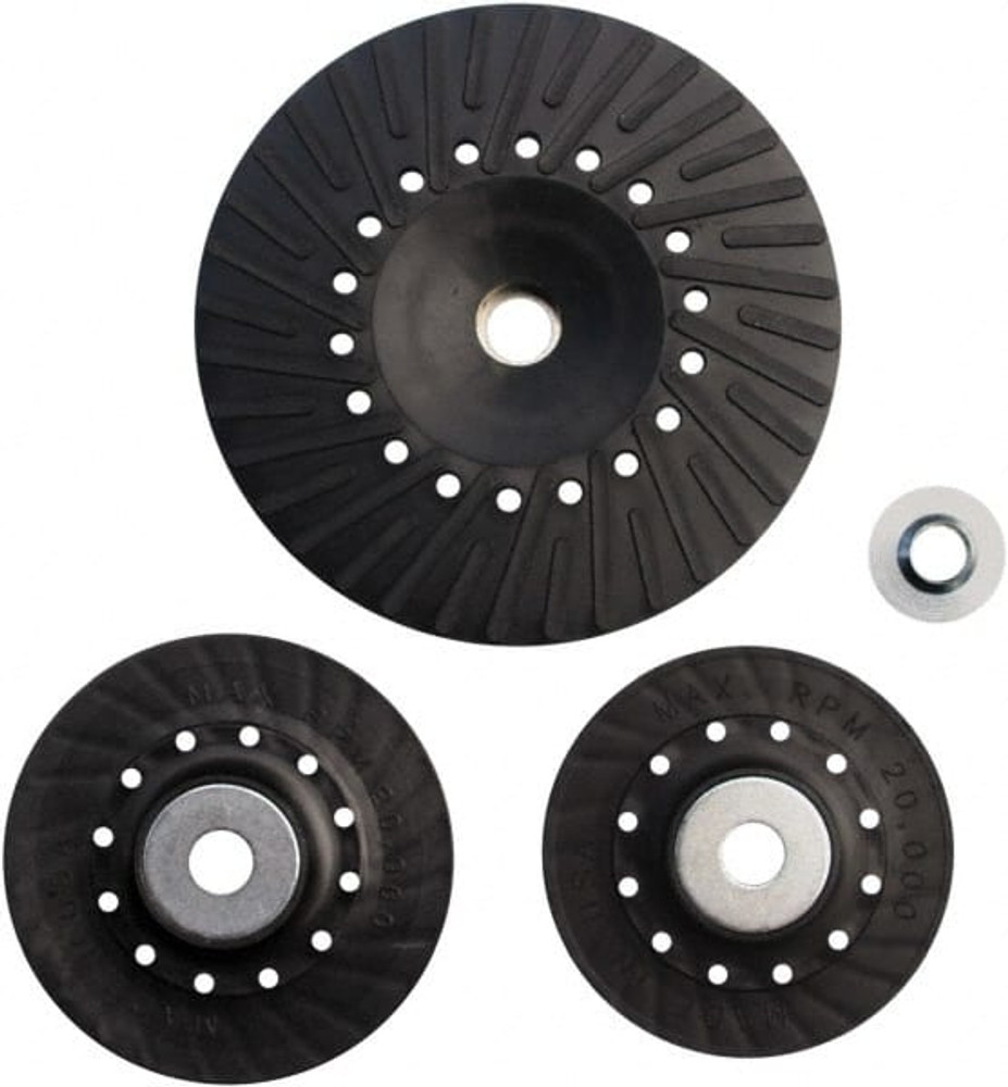 Made in USA 5004MSSH38 Disc Backing Pad: Locking Nut