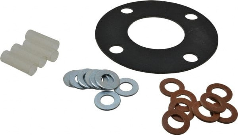 Made in USA 31949159 Flange Gasket: For 3" Pipe, 3" ID, 7-1/2" OD, 1/8" Thick, Neoprene Rubber