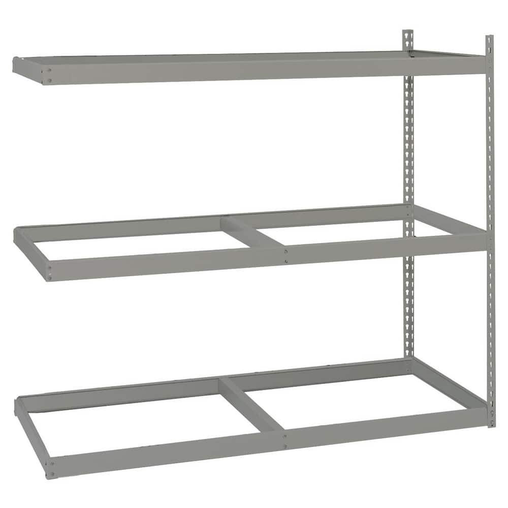 Lyon DD73025A Steel Shelving; Shelf Type: Adjustable ; Adjustment Type: Adjustable ; Boltless: Yes ; Shelf Capacity: 800lb ; Mount Type: Free Standing ; Assembled: No