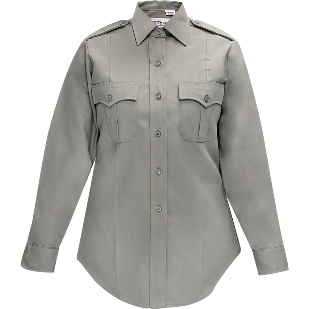 Flying Cross 126R54 41 46 LONG Duro Poplin Women's Long Sleeve Shirt w/ Sewn-In Creases