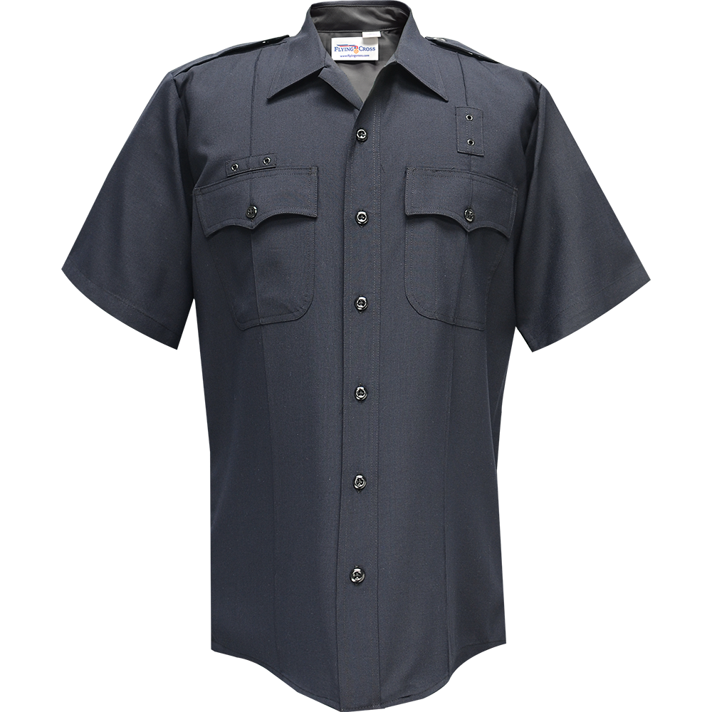 Flying Cross 99R84 86 17.5 N/A Justice Short Sleeve Shirt - LAPD Navy