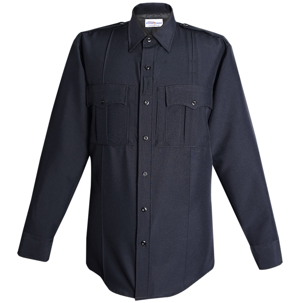 Flying Cross 142R78Z 86 32 LONG Command Women's Power Stretch Long Sleeve Shirt w/ Zipper