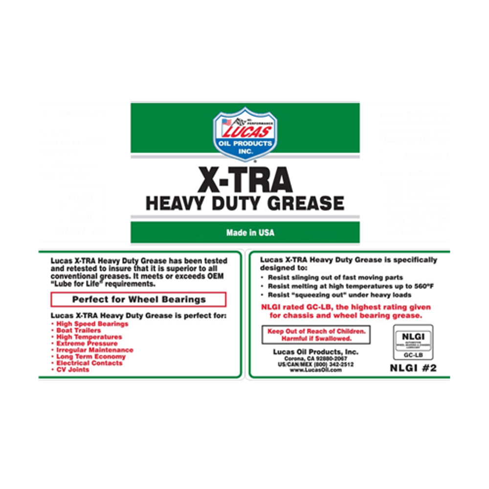 Lucas Oil 10305 X-TRA Heavy Duty Grease