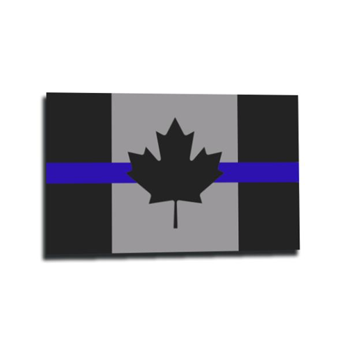 Thin Blue Line TBL-S-CAN Canada Sticker - Thin Blue Line Flag