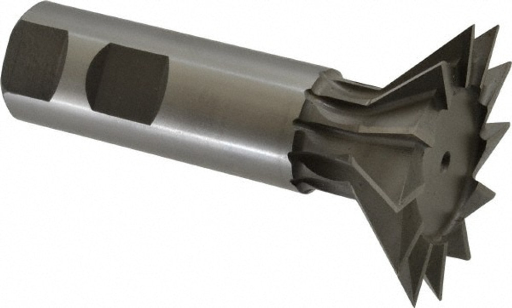 MSC DT225012-45 45° 2-1/4" Cut Diam, 11/16" Cut Width, High Speed Steel Dovetail Cutter