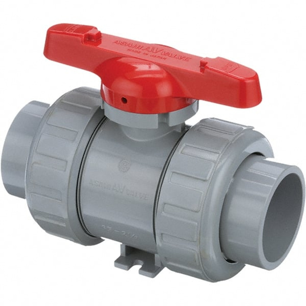 Asahi 1614025 True Union Manual Ball Valve: 2-1/2" Pipe, Standard Port