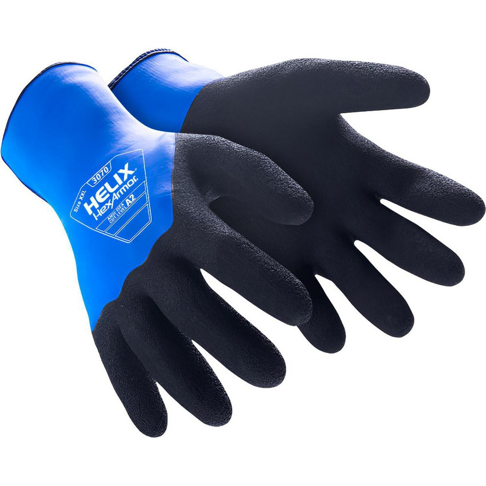 HexArmor. 3070-M (8) Cut & Puncture-Resistant Gloves: Size M, ANSI Cut A2, ANSI Puncture 4, Rubber & Latex, HPPE Blend