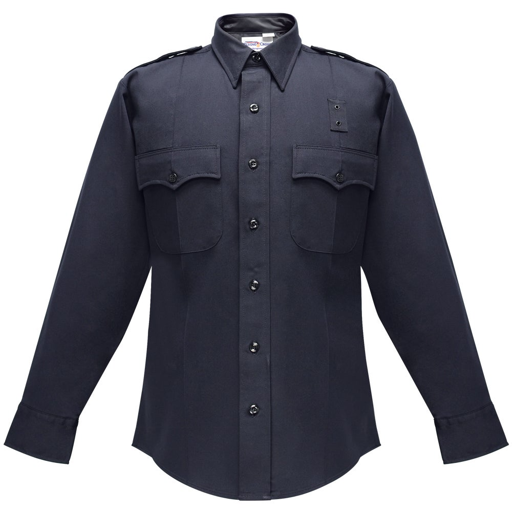 Flying Cross 48W39 86 20.0/20.5 38/39 Deluxe Tactical Long Sleeve Shirt w/ Com Ports - LAPD Navy