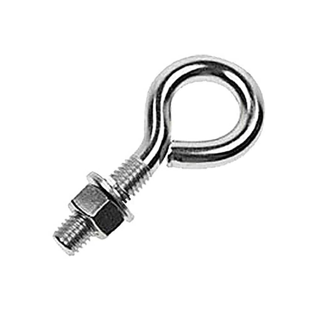 US Cargo Control SSSEB34X12 Fixed Lifting Eye Bolt: With Shoulder, 4,700 lb Capacity, 3/4 Thread, Grade 316 Stainless Steel