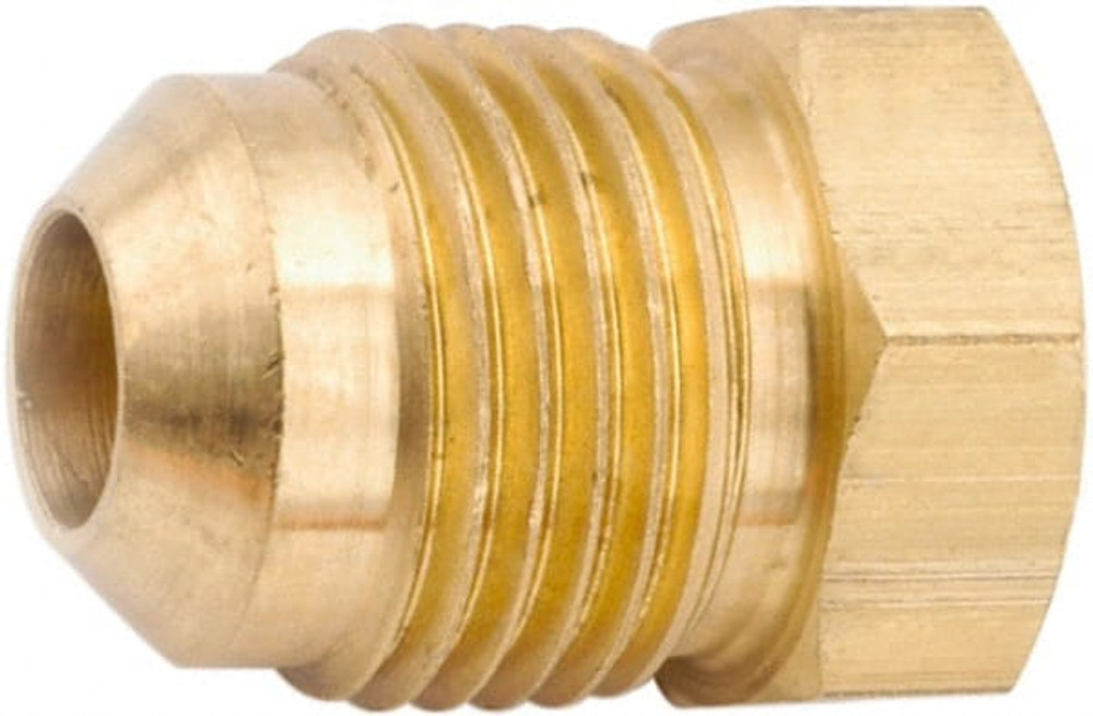 ANDERSON METALS 754039-08 Lead Free Brass Flared Tube Plug: 1/2" Tube OD, 45 ° Flared Angle